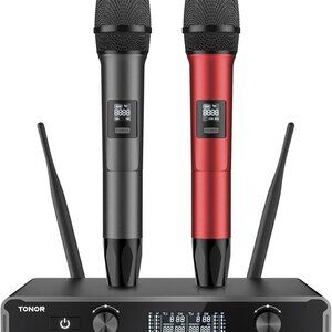 TONOR Karaoke Mic Systems, UHF Dual Channel